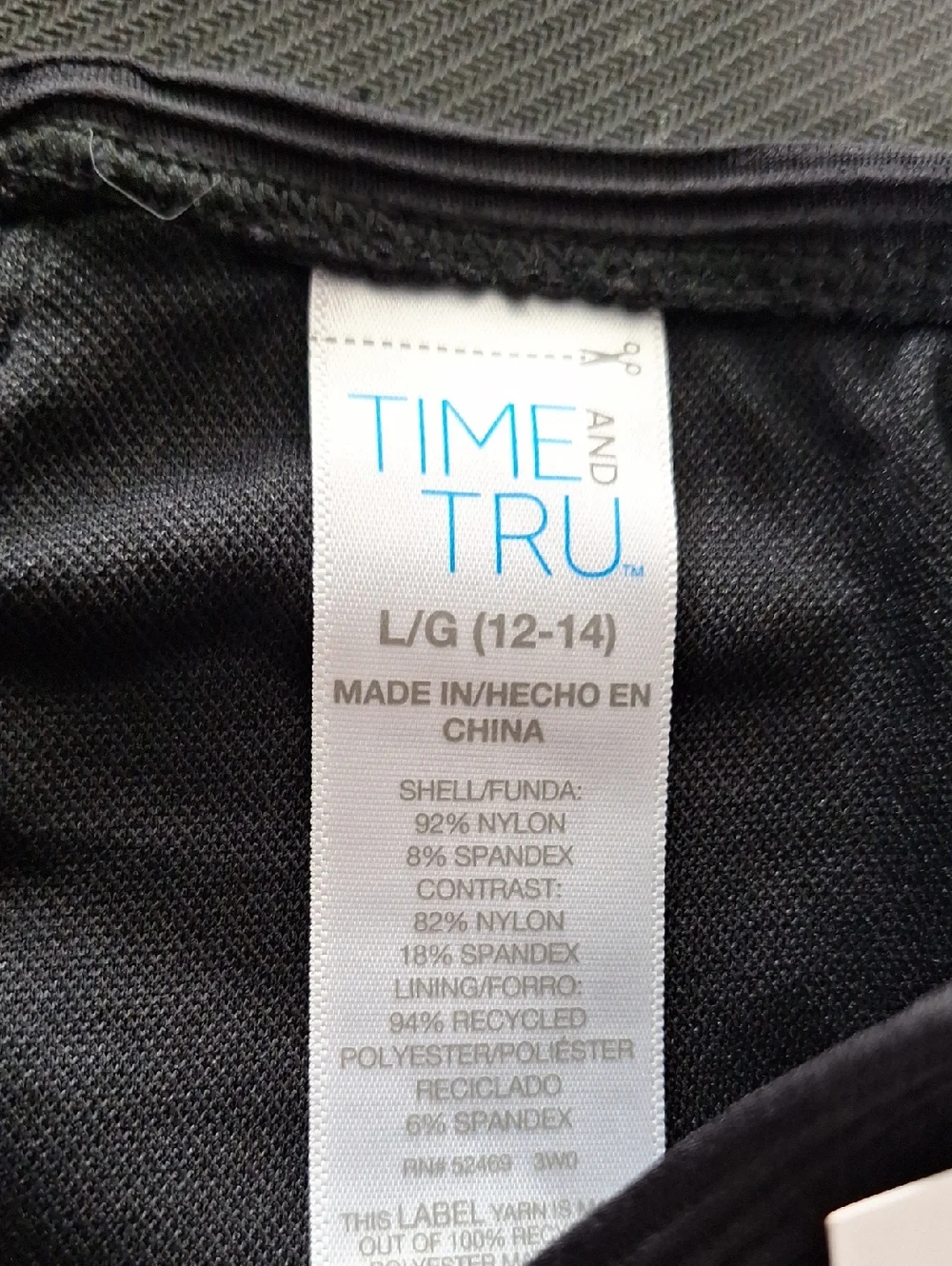 Time and Tru Black High-Waist Bikini Bottoms
